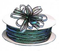 3mm-1/8" Organza Pull Bow Ribbon Black 50yd