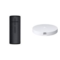 Ultimate Ears Boom 3 Portable Bluetooth Wireless Speaker (Waterproof) - Night Black & Logitech Ultimate Ears Power Up Charging Dock for Boom 3 Megaboom 3 Blast and Megablast