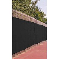 Fence Screen, 25 ft. L, 6 ft. H, Black