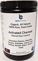Large - Less-Mess Jar Coconut Activated Charcoal Powder - Bulk - Food Grade, Kosher, NSF - Teeth Whitening, Facial Scrub, Soap Making