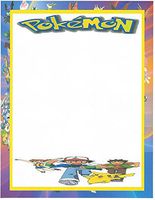 Pokemon Characters Stationery Printer Paper 26 Sheets