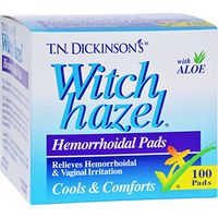 Witch Hazel Hemorh Pads Size 100s Dickinson'S Hemorrhoid Pads
