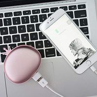 King and Queen Hand Warmer Charging Treasure Creative Cartoon Multifunctional Hand Warmer-Pink