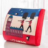 SPLY DTEM Memory Foam Back Support Pad - Designed for Back Pain Relief - Waist Pillow with Advanced Adjustable Strap - Hypoallergenic Ventilation - Relieves Lumbar Pain.