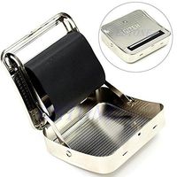 1pc high quality 70mm Metal Automatic Cigarette Tobacco Smoking Rolling Machine Roller Box