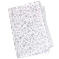60 Sheets Tissue Paper Whaline 20" x 28" Snowflake Acid Free Wrapping Paper Big Size for Home, Kitchen, DIY and Craft,Gift Bags Decorations (Silver)