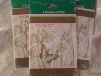 Tender Thoughts Pack of 4 Blank Notes - Butterfly Design