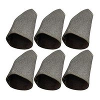 Sumerlly 6/8/10pcs Touches Screen Silver Fiber Finger Sleeve Sweat-Proof Ultra-Thin Breathable Finger Cap