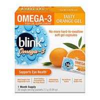 Blink(R) Omega-3 Orange Gel Fish Oil Supplement 1 ea (Pack of 2)