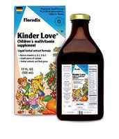 Salus Haus - Childrens Multivitamin Kinder Love Liquid 17 Ounce - Vitamins A, B, C, D, E, Calcium, Magnesium - Kosher, Non GMO, Vegetarian