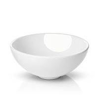 Miligore 11" Round White Ceramic Vessel Sink - Modern Above Counter Bathroom Vanity Bowl