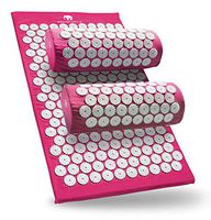 Bed of Nails Original Acupressure Pillow and Mat Bundle, Pink