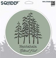 Squiddy Nantahala National Forest - Vinyl Sticker for Car, Laptop, Notebook (4" Wide)