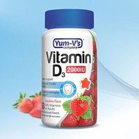 Yum - V's Vitamin D3 2000 IU 60 Count Strawberry Flavor Jellies