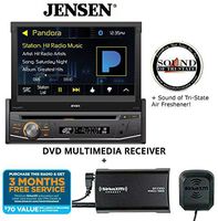 Jensen VX3518 DVD Receiver w/SiriusXM SXV300KV1 Satellite Radio Tuner and a SOTS Air Freshener