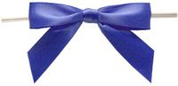 BAYWIND LTD; Medium Twist Tie Bows- 100pc (Royal Blue)