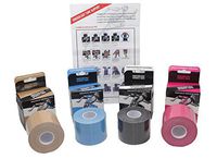 4Fitness Product - Kinesiology Sport Tape - 2 inch × 16.4 ft (Pink - 2 Pack)