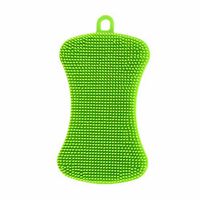 Silicone Brush, Sacow 1Pc Silicone Dish Washing Sponge Scrubber Kitchen Cleaning Antibacterial Tool