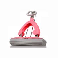 LCSHAN Glue Household Water Absorbent Sponge Head Folded Wet And Dry Bathroom Mop