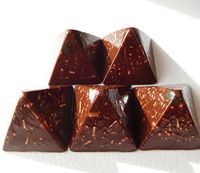 5 Red Sun Small Pyramids Orgone Generator Energy Accumulator Made 7.83Hz 432Hz 528Hz Frequency with OM Chants Perfect Gifting Tool!!