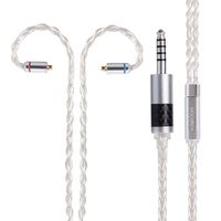 Balanced 4 Pole 4.4mm MMCX Earphone Cable, 8 Core HiFi Audio Upgrade Cable MMCX Tin Plated Copper Cable for Shure 846 535 215 315 425 TIN T2 T2Pro MAGAOSI K5 LZA4 A5 (MMCX 4.4mm)