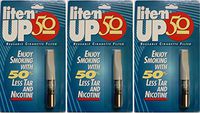 3-PACK LITE'N UP-50 Reusable Cigarette Filter