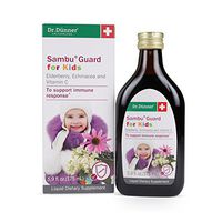 Black Elderberry Syrup for Kids 5.9 oz - Immune Support for Kids - Non GMO, Gluten Free with Elderflower - Sambu Guard by Dr. Dünner