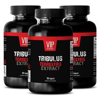 Boost Testosterone - TRIBULUS TERRESTRIS Premium Extract 1000mg - Tribulus terrestris libido Booster for Men & Women - 3 Bottles 270 Tablets