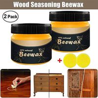 GOTDCO. Natural Wood Seasoning Beeswax,Traditional Beeswax Polish for Wood & Furniture,All Purpose Beewax for Wood Cleaner & Polish,Wear Resistant Beautify & Protect Wipes,No Build Up (Yellow)