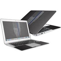 MightySkins Skin Compatible with Apple MacBook Air 13" (2017) - Thin Blue Line | Protective, Durable, and Unique Vinyl Decal wrap Cover | Easy to Apply, Remove, and Change Styles | Made in The USA