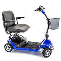 Shoprider - Escape - Portable Travel Scooter - 4-Wheel - Blue