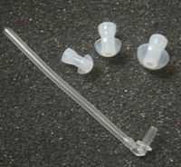 AnHua 1x Sound Tubes + 3X Ear Plugs/Pieces/Domes for Siemens Phonak Hearing Aid aids Eartip Ear tip Ear Tips Tubing Ear Pieces Piece-Hearing aid Tube BTE Hearing Aid Aids Domes and Tube Kit