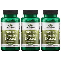 Swanson Tribulus Terrestris Extract 500 mg 60 Caps 3 Pack