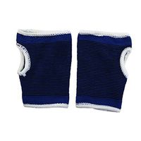 uxcell Sports Black Pinstriped Print Palm Support Protectors Blue 2 Pcs