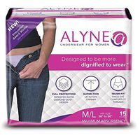 Alyne Ultra-Thin Underwear for Women, Medium/Large, 15 Count