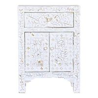Bone Inlay Modern Antique Handmade Bedside