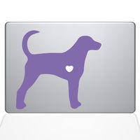 The Decal Guru I Love My Foxhound MacBook Decal Vinyl Sticker - 13" MacBook Pro (2016 & Newer) - Lavender (1334-MAC-13X-LAV)