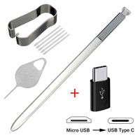 Bestdealing Stylus Touch S Pen with Tips Nibs Tweezer Replacement for Samsung Chromebook Pro XE510C24-K01US for Samsung Chromebook Plus XE510C24-K01US LCD Screen Touch Pen Repair Part (Silver)