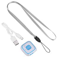 Mini GPS Tracker, GPS Tracking System with Real Time Tracking,Geo-Fence, SOS Alarm,Speed Alert,Fall Detection,GPS Tracking for Kids/Seniors/Pet Personal-Find Wearer with Phone (Blue)