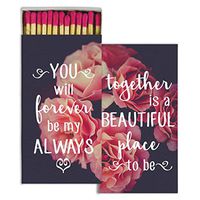 HomArt Together Forever Match Box with Wooden Matches