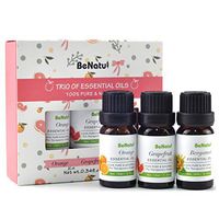 Benatu Essential Oils Set - Sweet Orange, Grapefruit, Bergamot, Pure Citrus Scent Kit for Diffuser, Bath, Massage, Skin Care 3 Packs - 10ml