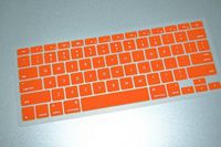 HQF Silicone Laptop Keyboard Cover - Soft Rubber Keyboard Skin Protector for MacBook Air 11"(Orange)