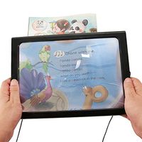 theGizmoMart [3X Magnification] Hands-Free Full Page Magnifier for Reading Sewing Crafts Handicraft Hobby with Stand & Neck Cord