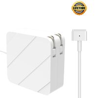 Mac Book Air Charger, Replacement 45W Magsafe 2 Power Adapter T-Tip Magnetic Connector Charger for Mac Book Air 11 inch and 13 inch (45W-T-1)