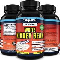 White Kidney Bean Supplement Pills Pure Extract Starch Carb Blocker Weight Loss Formula - Lose Belly Fat Suppress Appetite Boost Metabolism Natural Weight Loss for Men and Women