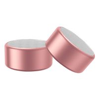 Bluetooth Wireless Speaker IPX7 Waterproof Portable Travel Ture Wireless Stereo (TWS) Speaker with Bluetooth 5.0, Bass up, Wireless Stereo Pairing/for Smartphones, Tablets, Laptops (2 Pack, Rose Gold)