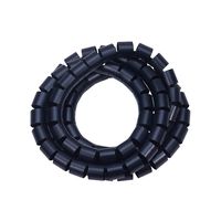 Othmro Black 1PCS 30mm 2m Length Polyethylene Computer Manage Cord Cable Wire Spiral Wrap