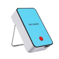 Fine Ceramic Space Heater,Portable Electric Heater Tip-Over and Overheat Protection Warm and Natural Wind Mini for Desk Top/Bedroom/Home (Blue)