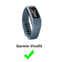 Replacement Fitness Wristband Band for Garmin Vivofit Replacement Strap Bands S L Small Lager Size,NOT for Garmin Vivofit 2/3/JR/HR(No Tracker) (Slate, L)