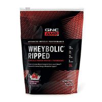GNC AMP Wheybolic Ripped Whey Protein Powder - Strawberries and Cream, 9 Servings, Contains 40g Protein and 15g BCAA Per Serving